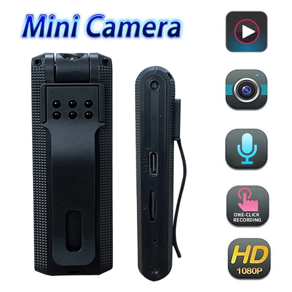 High Definition Infrared Night Vision 1080P Mini Camera, Mini Portable Small Digital Conference Recorder, Police BodyCam