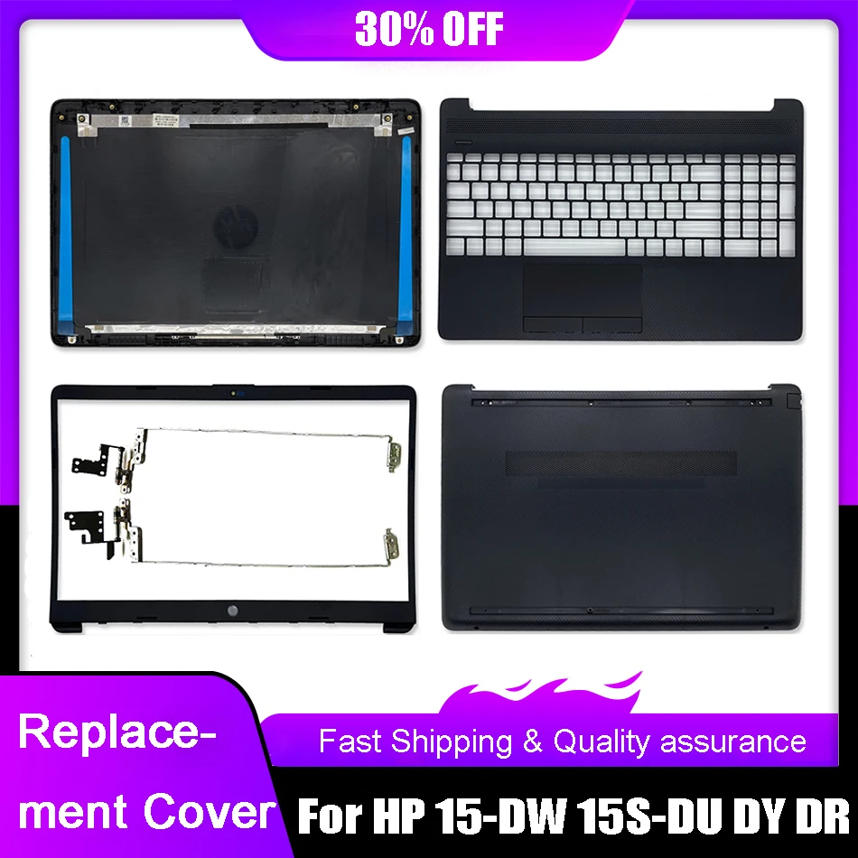 NEW Laptop LCD Back Cover For HP 15-CS 15-DW 15S-DU 15S-DY DR TPN-C139 250 G8 Front Bezel Palmrest Upper Case Bottom Case Hinges