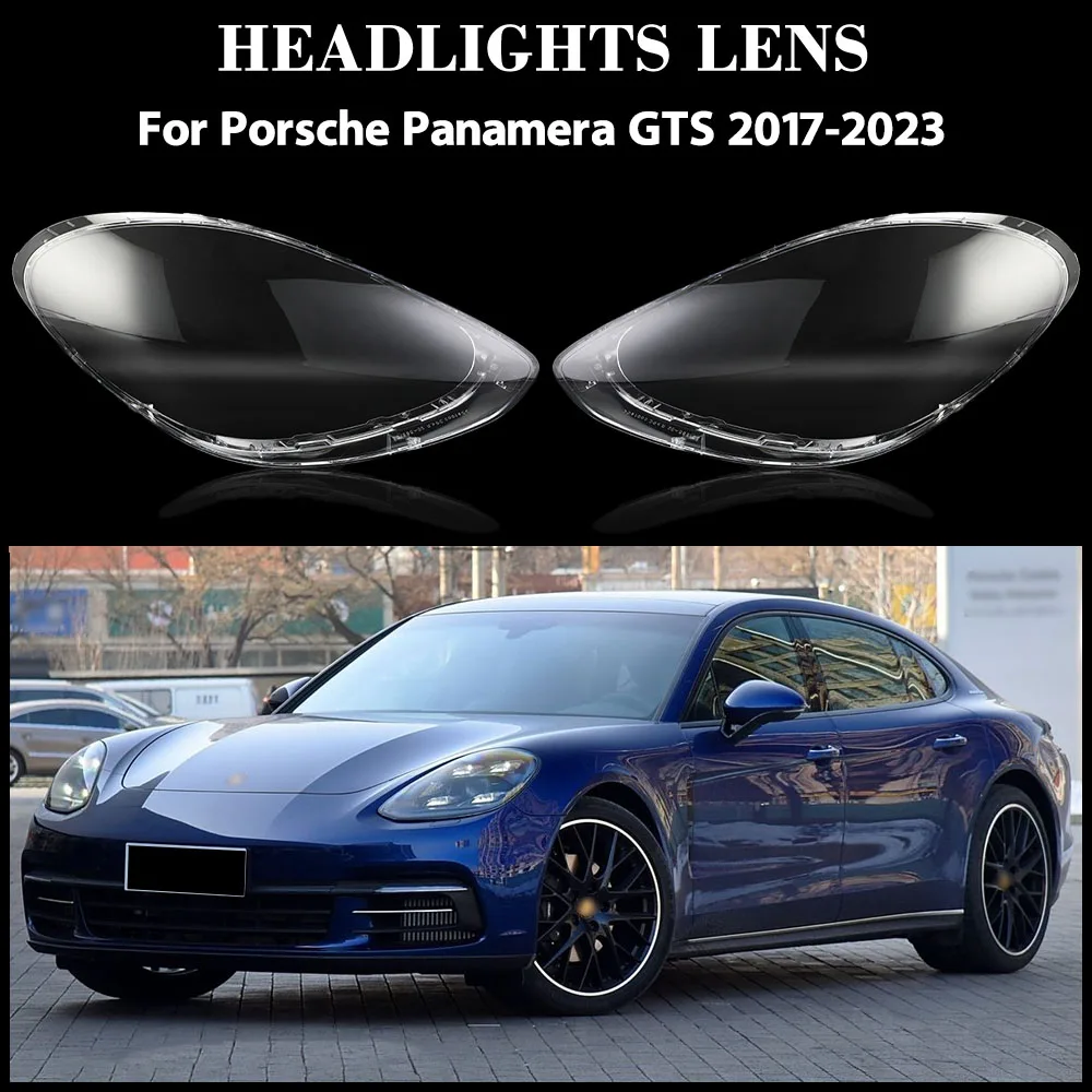 

For Porsche Panamera GTS 2017-2023 Headlight Cover Transparent Headlamp Lamp Cover Replace Original Lampshade Plexiglass