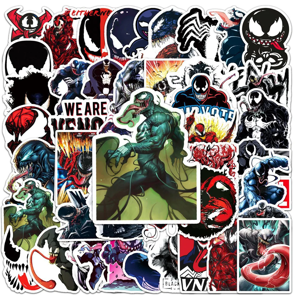 10/30/50PCS Disney Movie Cartoon Venom Graffiti Stickers Decals Decorative Car Bicycle Motorcycle Vinyl Kids DIY Sticker Toys