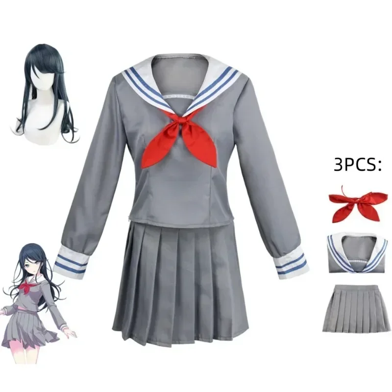

Feat Leo Need Hoshino Ichika Косплей Костюм Парик Женщина Матросское Платье Девушка Школьная Форма Рубашка Юбка Костюм Аниме Хэллоуин Наряд