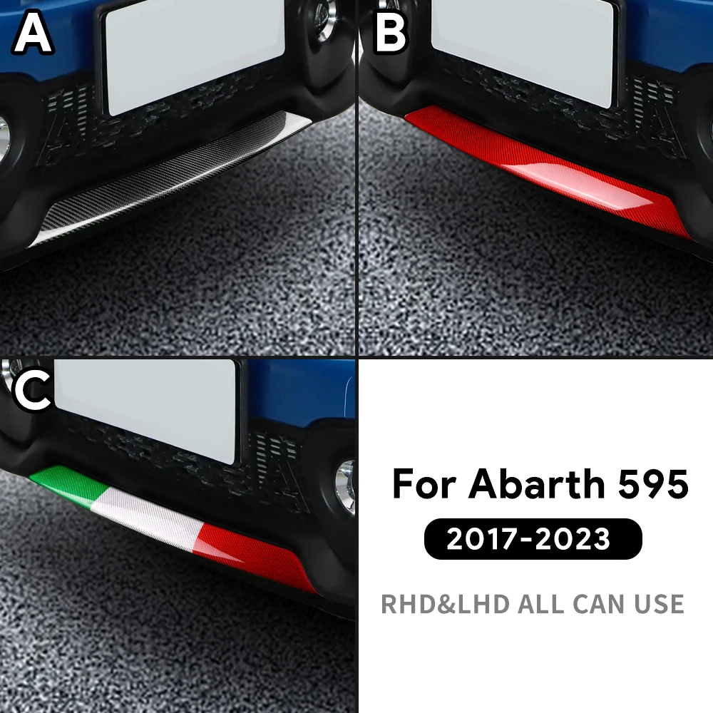 

For Abarth 595 695 2017 2018 2019 2020 2021 2022 2023 Real Hard Carbon Fiber LHD RHD Car Front Bumper Dry Carbon Accessories