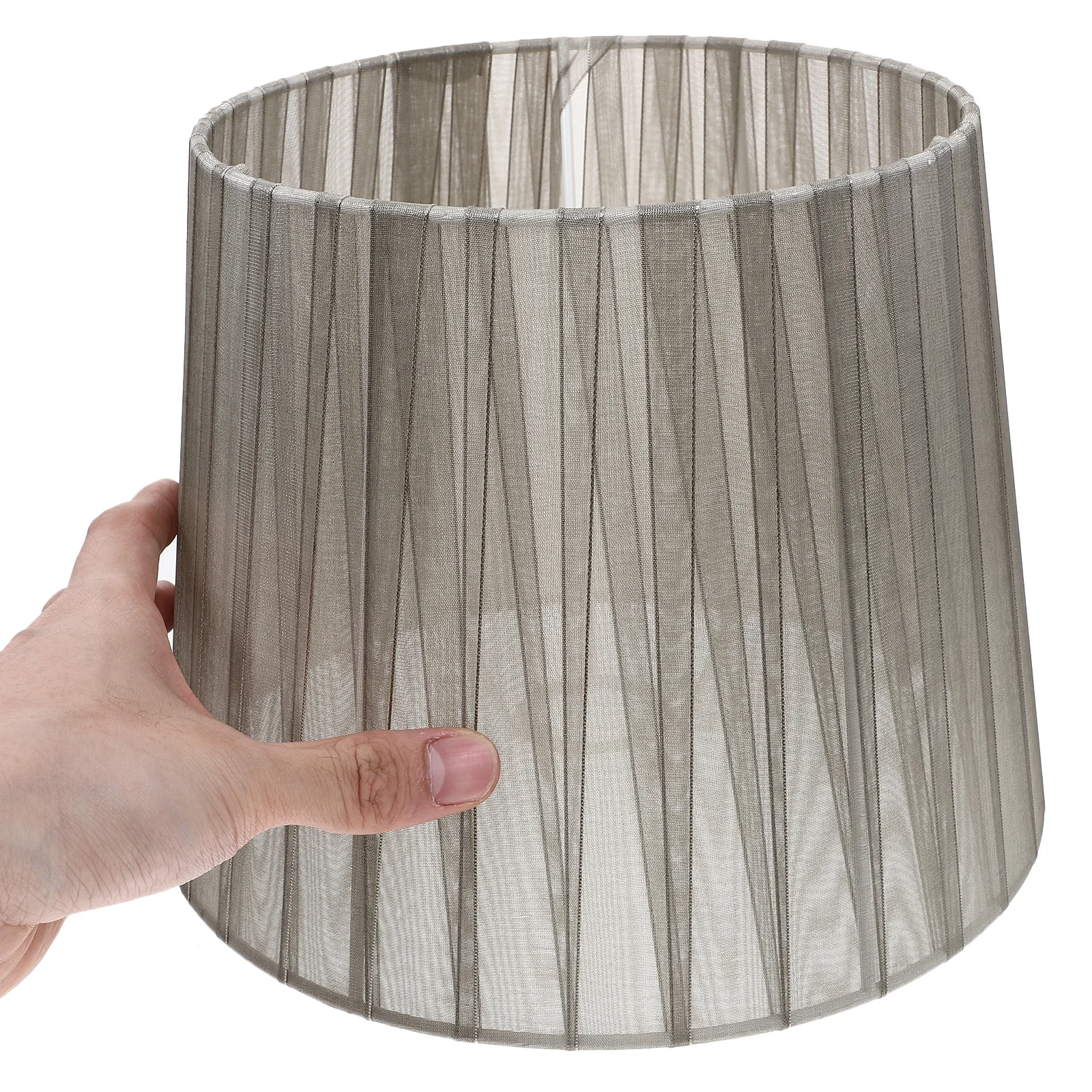 

Table Lamp Shade Modern Simple Style Fabric Lamp Cover For Bedroom Living Room Hotel Replacement Drum Light Shade Grey