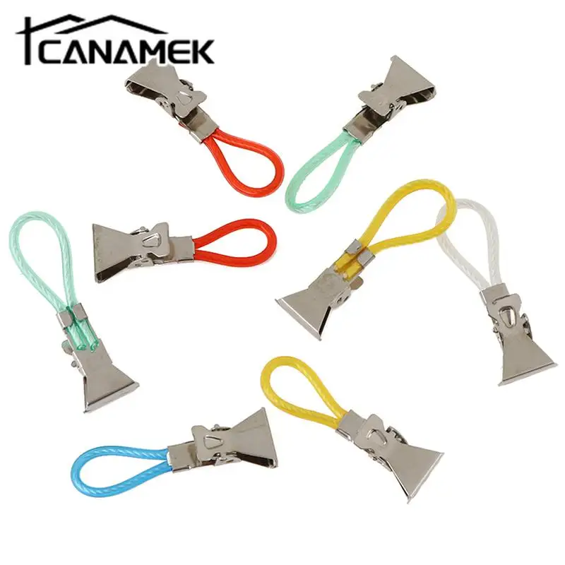 Pinzas de acero inoxidable para ropa, Clips coloridos para colgar toallas de té, cocina y baño, 8 o 10 unidades