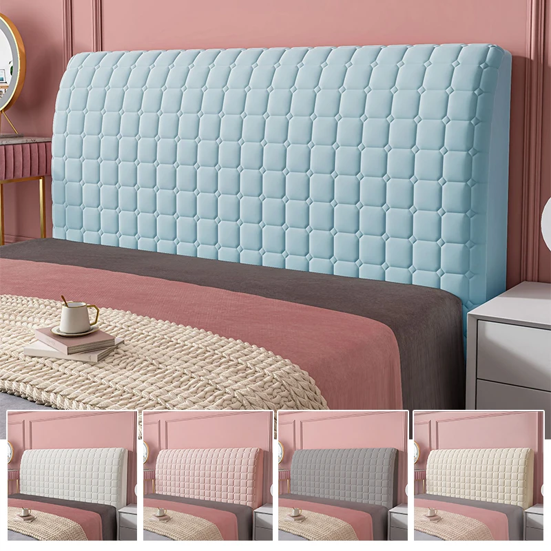 Bed Headboard Bedside Cover Quilted Backrest Latex Anti-Dust Thicken Protector Universal bed back cover cover for home hotel