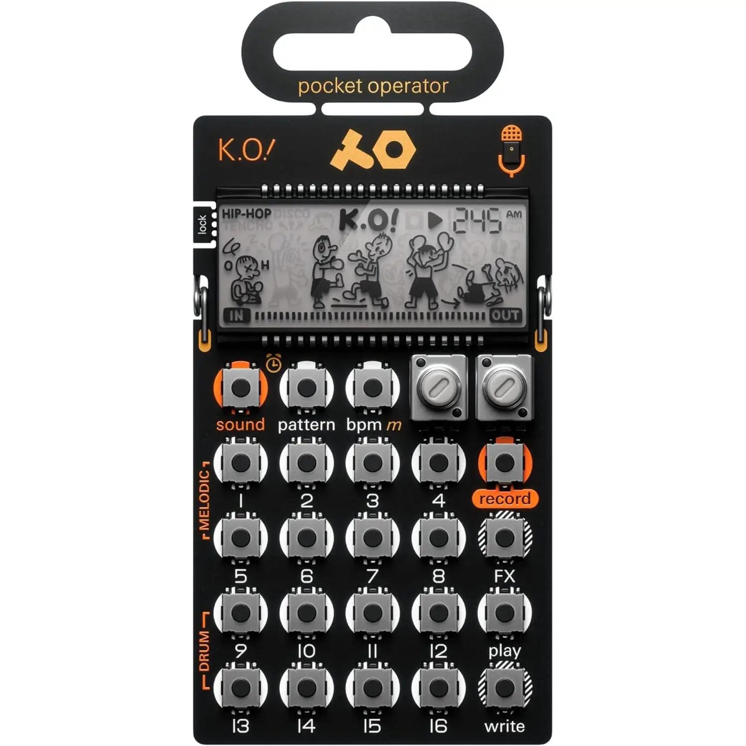 teenage engineeringSynthesizer PO-33 K.O! Multi functional and convenient sequencer set