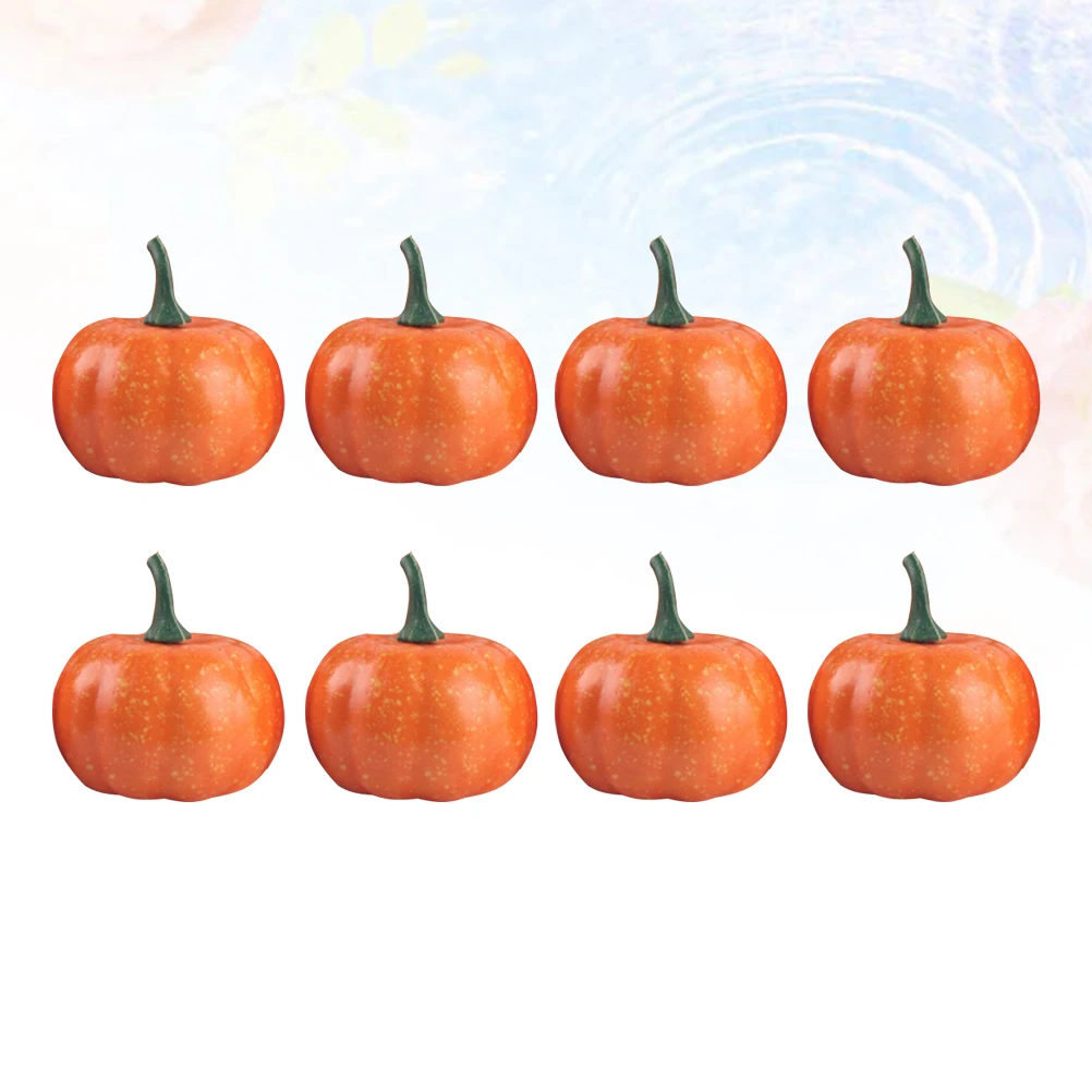 

8 Pcs Decorations Halloween Party Props Halloween Pumpkin Festive Toys Pumpkin Decor Simulated Food Vegetables