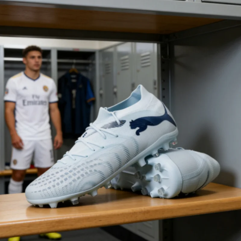 

Puma Mid Top Breathable Non Slip Durable MG Studs Soccer Football Shoes 108904-03