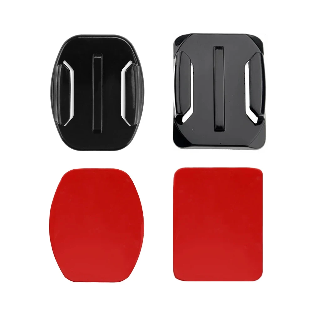 Soportes adhesivos planos, almohadilla adhesiva, 2 juegos, Kit de montaje de cámara de acción para GoPro Hero HD Hero 13 12 11 10 9 8 7 6 5 4