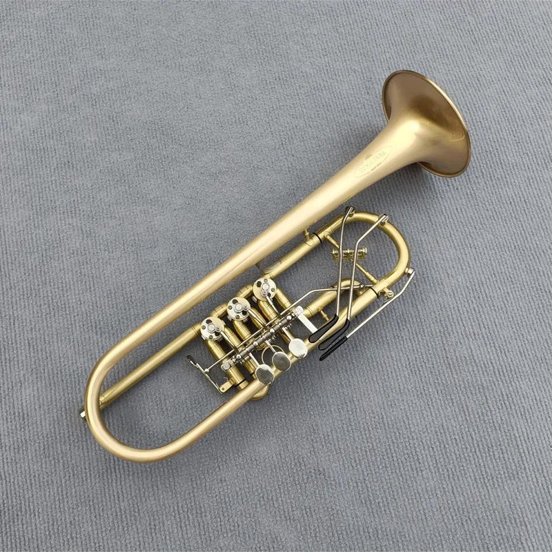 Austria Schagerl Bb Trumpet B Flat Brass flat key Professional Trumpet Musical Instruments with Leather Case