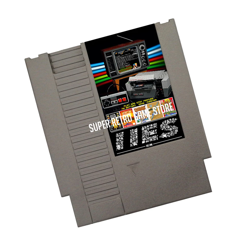 Legendary Games of NES 509 in 1 Game Cartridge for NES Console,,Chip Memory No Battery Save Forever,1024MBit Flash Chip in use