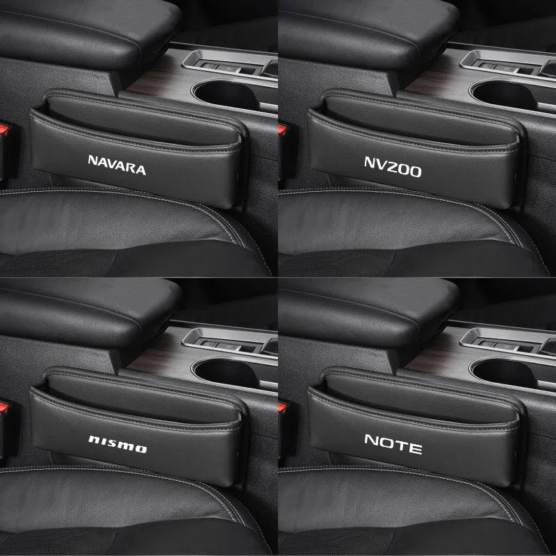 

Car Seat Organizer Leather Crevice Storage Box Car Accessories for NISSAN NAVARA nismo NOTE NV200