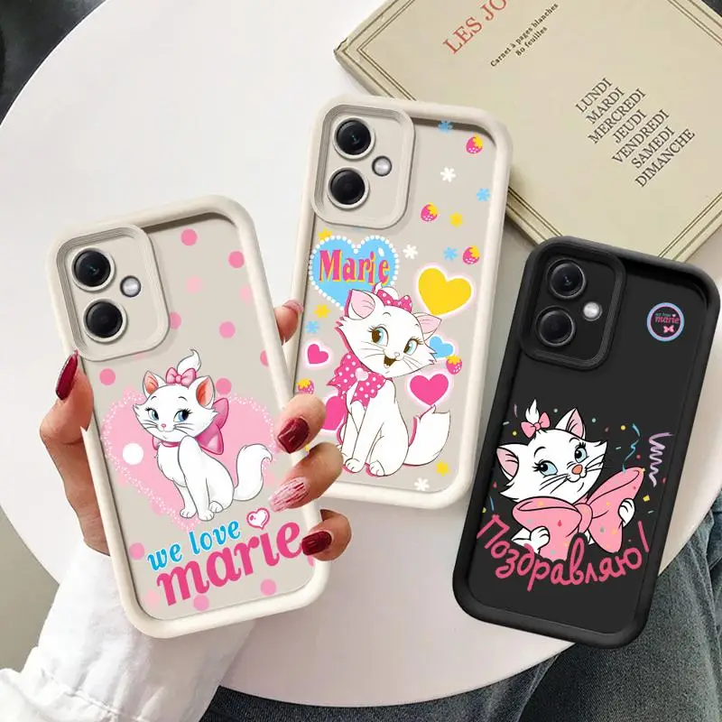 Custodia per telefono Disney Cute Marie Aristocats per Redmi Note 12 13 5G 10Pro custodie 11 10 12S 13pro 4G 11S 12proplus fundas 11Pro Cover