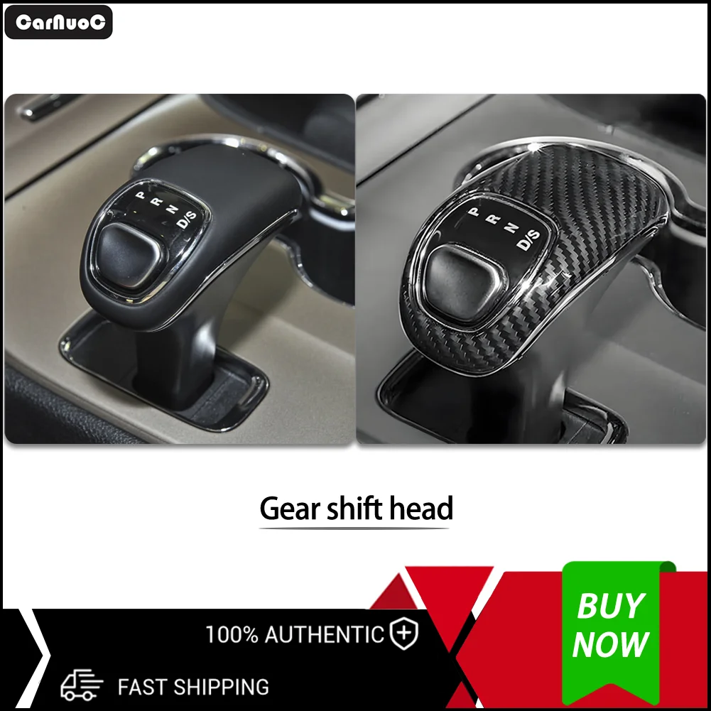 

For Jeep Grand Cherokee 2014-2015 Gear Shift Knob Head Cover Case Carbon Fiber Car Accessorie