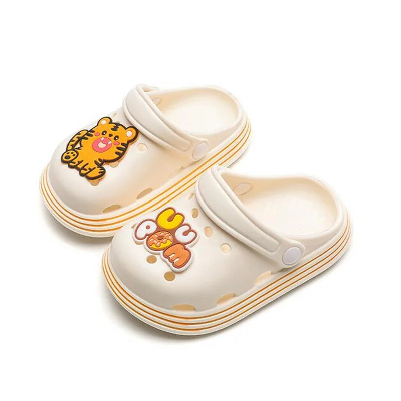 Children\'s Rubber Mules Beach Slippers Summer Cartoon Soft Clogs Toddler Sandals for Kids Girls And Boys 2-10 year Garden Shoes