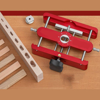 New Loose Tenon Joinery Jig Locator Drill Punch Locator Drill Guide Fixture Aluminum Drilling Locator Woodworking Diy Tool