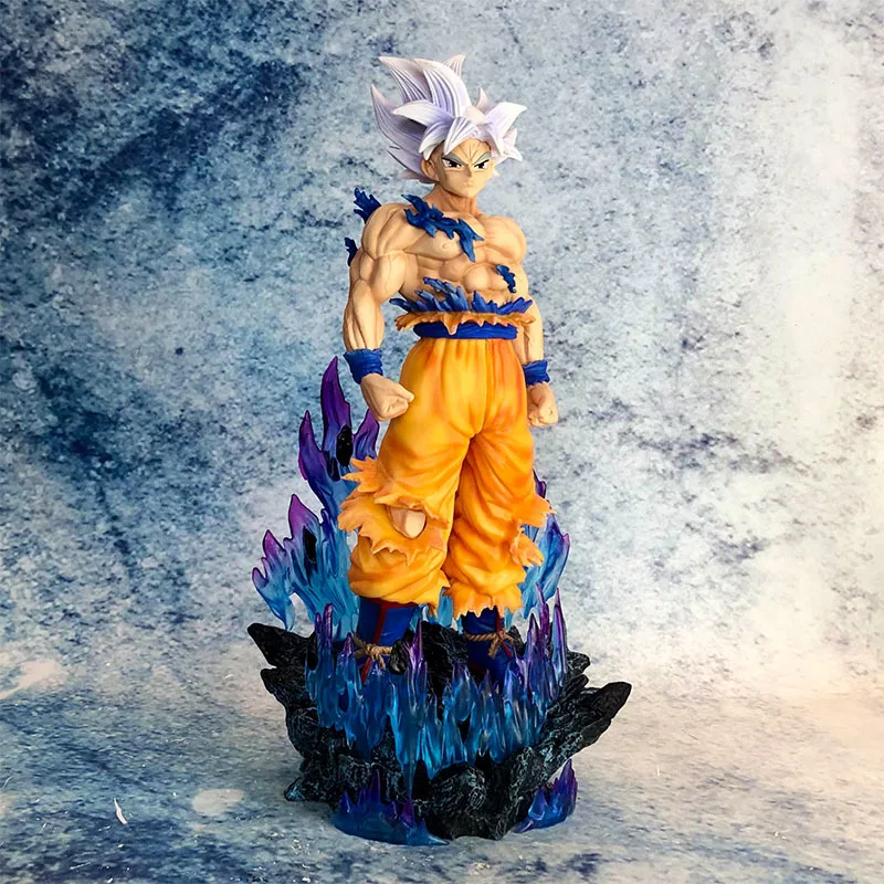 New Arrival 33cm Son Goku Dragon Ball Anime Figure Ultra Instinct Figurine Pvc Statue Model Doll Collectible Toys Birthday Gifts