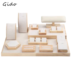 Jewelry Display Tray Set Combination Jewelry Display Rack Window Gold and Silver Counter Set Pieces Display Props