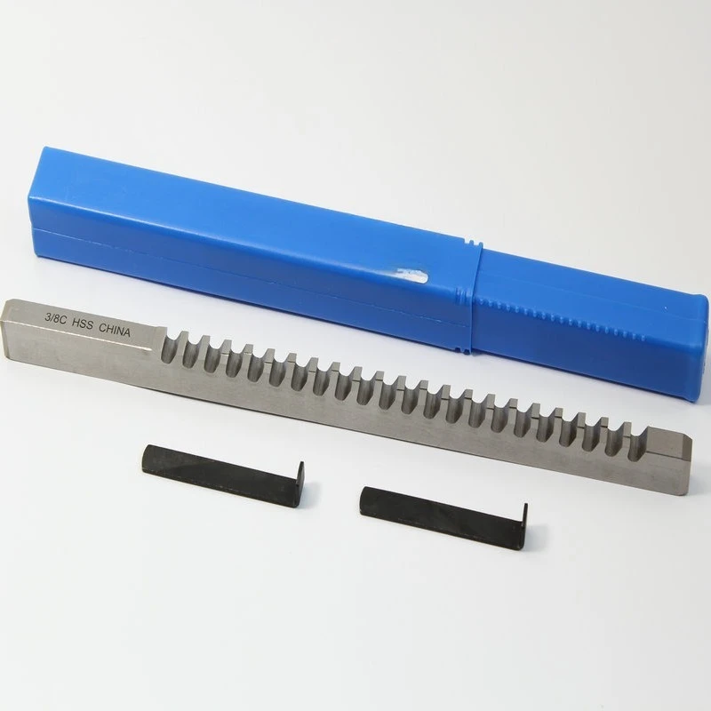 C Type Keyway Broach HSS Key Slot Broaching Tool With Plastic Storage Case For Metal Machining Operation
