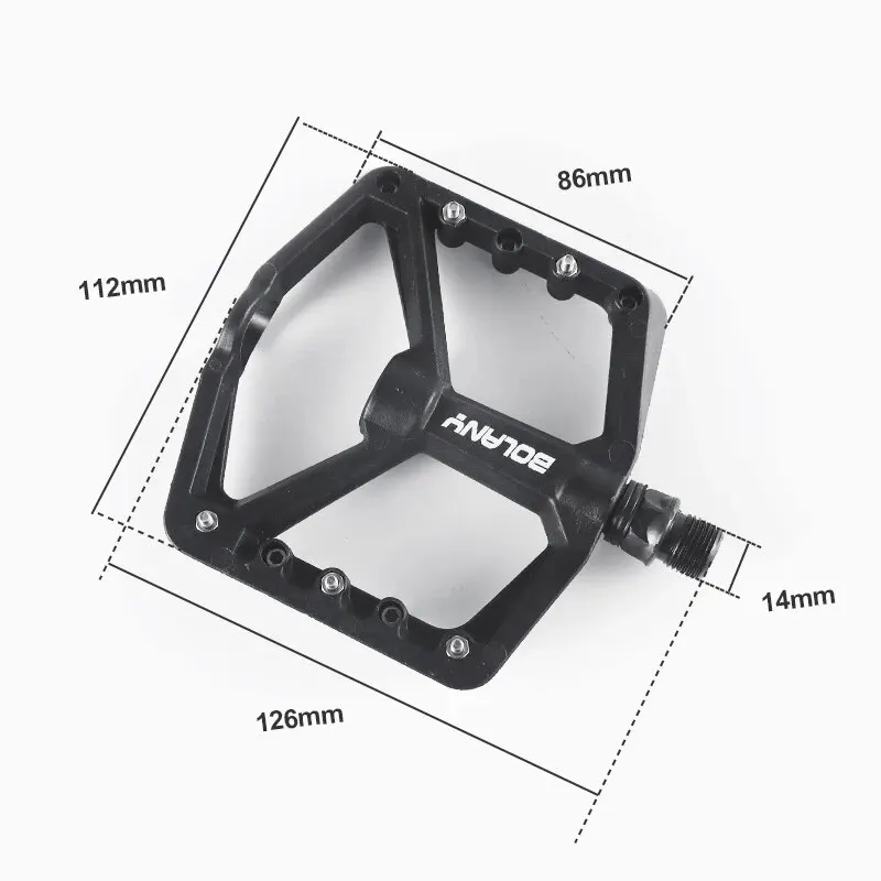 BOLANY Bicycle Pedal Bike Anti-slip Nylon Pedals MTB Ultra Light Sealed Bearing Nylon Pedal Bicycle Accessories