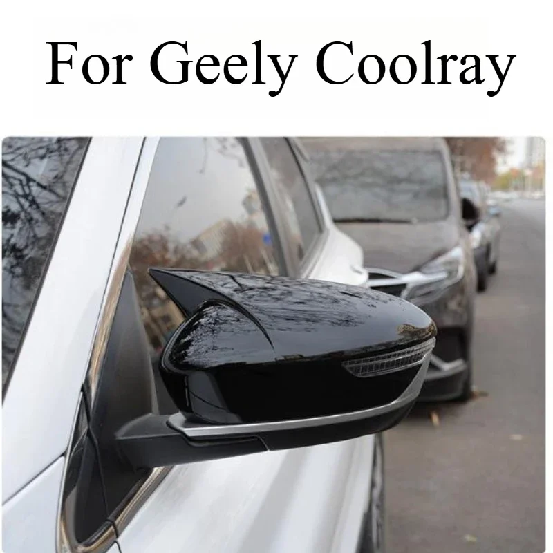 For Geely Coolray Horn Style Rearview Mirror Cover Protective Shell Exterior Decoration Accessories