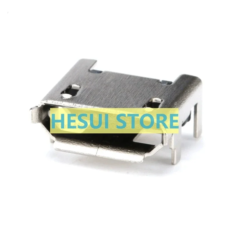1/10PCS All copper Micro 5P socket four-pin 7.2 With long pins and rolled edge insert board USB female base braid