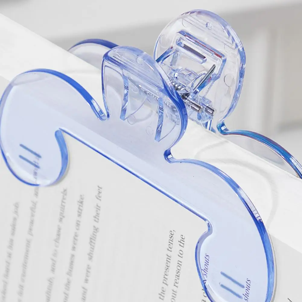 Practical Reading Tool Multifunctional Transparent Book Page Holder Clips for Teachers Students Reading Enthusiasts for Books