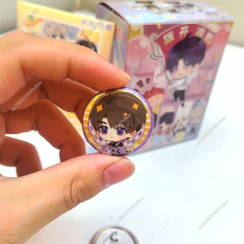 4 قطعة/6 أقراص الحب والمساحة العميقة لطيف شارة صغيرة صندوق أعمى سيلوس رافاييل زين كازيفير كاليب أنيمي تأثيري بروش صندوق مفاجأة #4