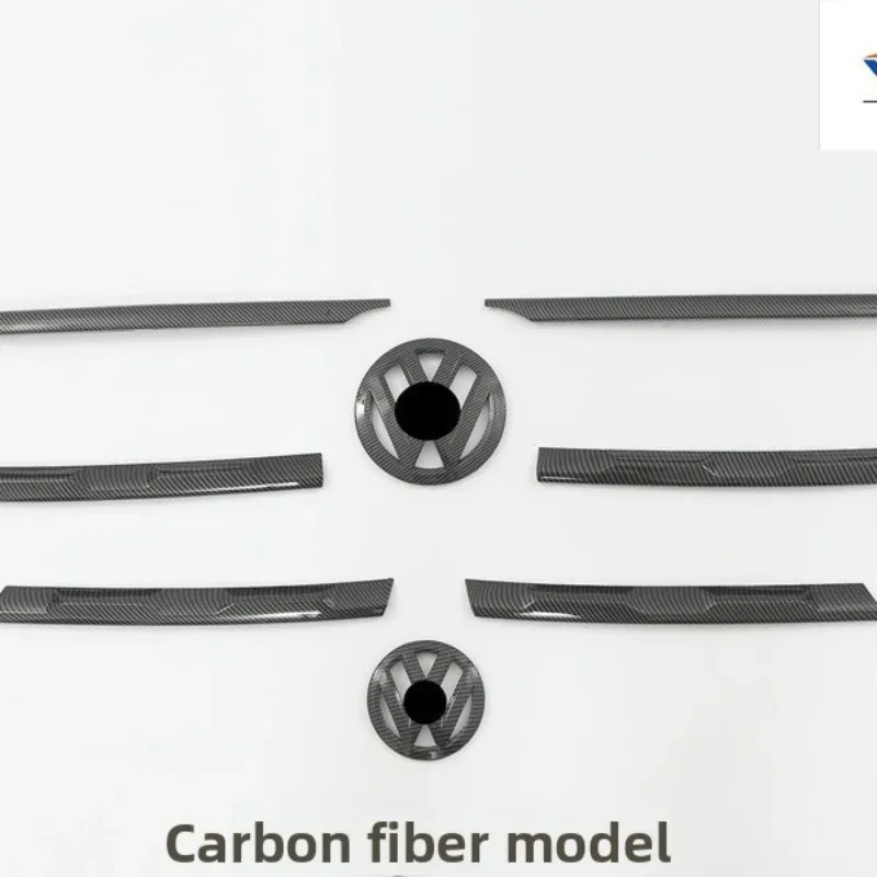 

Новинка, подходит для передней решетки Tiguan L17-21, решетка из углеродного волокна Black Warrior, хорошая