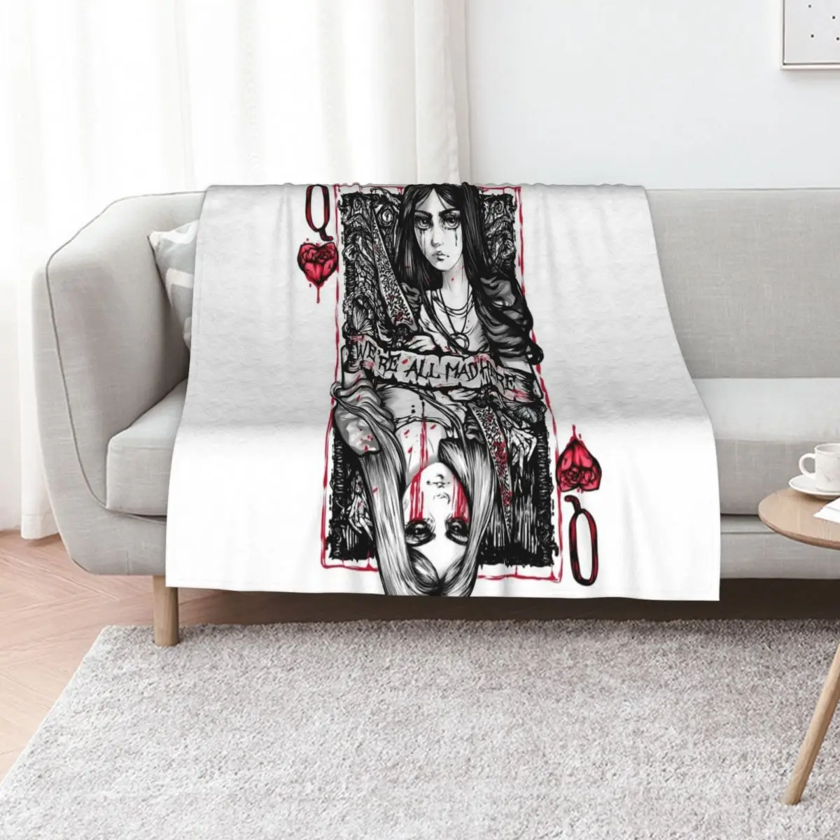 Pure Madness! Throw Blanket Fashion Sofas christmas gifts Cute Luxury Brand Weighted Comforter Blankets