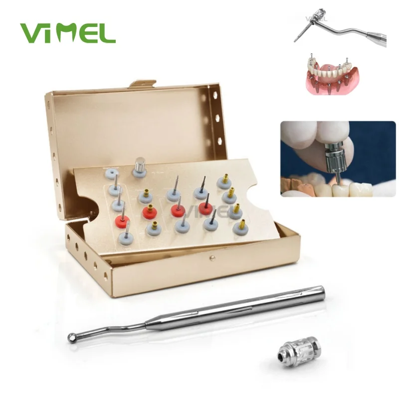 

New Dental Screw Romover kit Stainless Steel With Reverse/Claw Drill Internal/Perfect Guide Dental implant Tool Kit