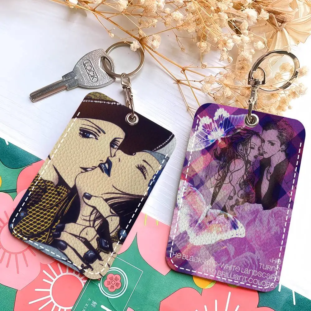 Anime P-Paradise Kiss Shoujo Manga Minimalist Leather Card Wallet Smooth ID and Business Card Protector