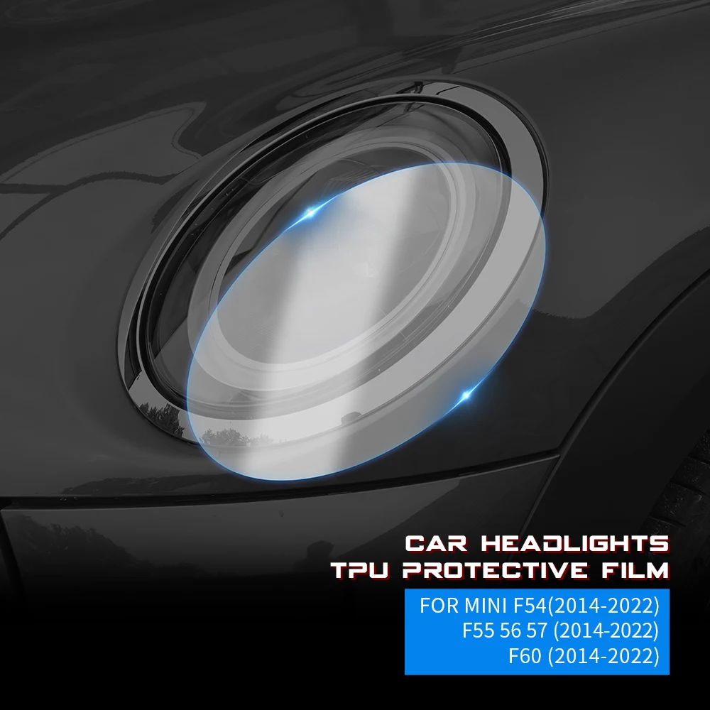 

2pcs TPU Sticker For MINI Cooper F54 F55 F56 F57 F60 Countryman Car Headlight Protective Film Self Healing Invisible Accessorie