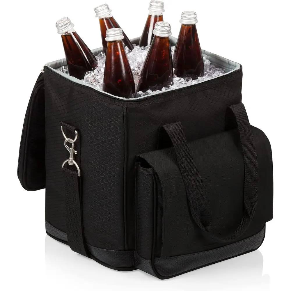 نزهة TIME قبو 6 زجاجات حامل النبيذ وحقيبة تبريد، حقيبة تبريد النبيذ المبطنة المعزولة للسفر، محمولة مقاومة للماء #6