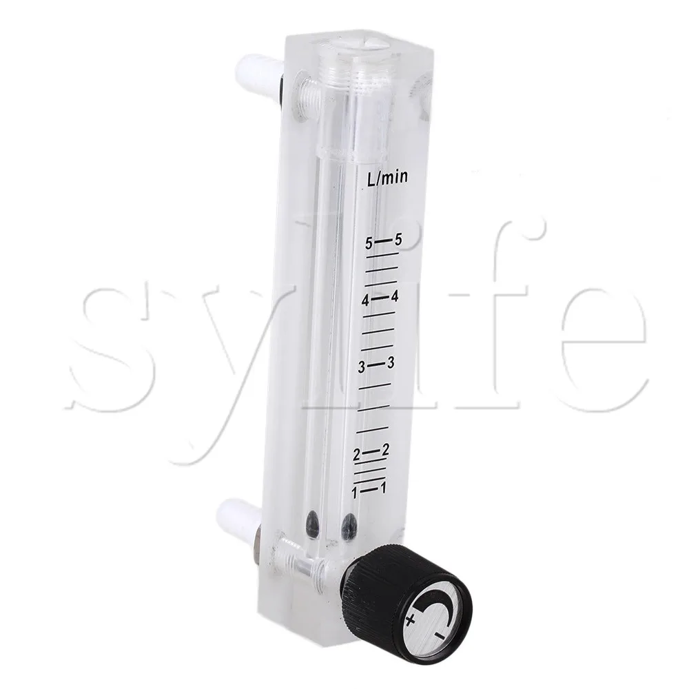 Acrylic Plastic Flowmeter Oxygen Flow Meter with Control Valve 0.5-5LPM LZQ-7