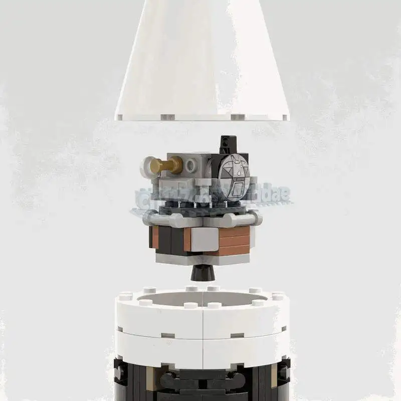 1055 Pcs 1 110 Scale Space Launch Rocket Building Blocks Exploration Vehicle Model Creative DIY Assembly Display Festival Gift