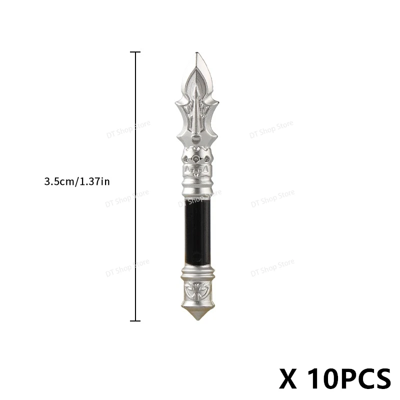 10PCS PJT061 Medieval Warrior Weapon Hammer Axe Shield Halberd Building Blocks Accessories Figures Kids for Educational Toys