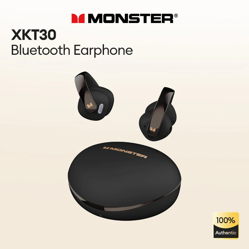 

Monster XKT30 OWS Wireless Bluetooth V5.4 Headset Ear Clip Dual Mode Earphones Bass Enhancement Surround Sound Headphones New