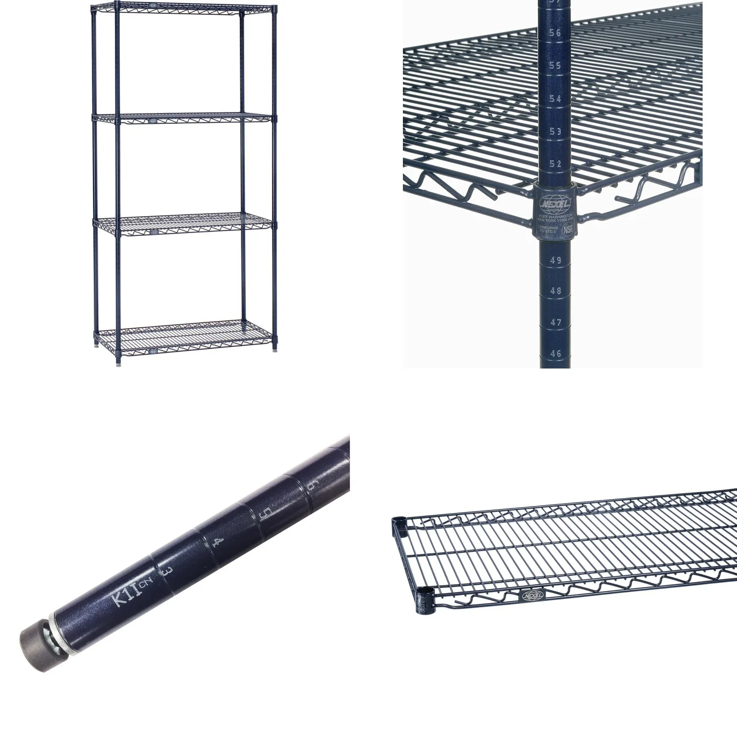 

Rust Resistant Adjustable 5 Tier Wire Shelving Unit Commercial Storage Rack 24x36x86, Customized