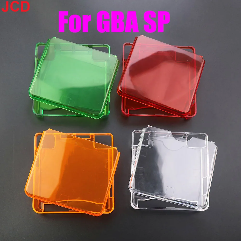 JCD 5 Colors Clear Protective Cover Case Shell Housing For Gameboy Advance SP For GBA SP Game Console Crystal Cover Case