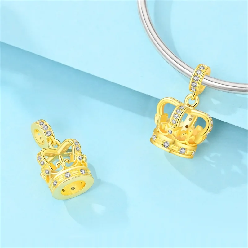 925 Sterling Silver London City Dangle Charms Crown Big Ben Double Decker Bus Pendant Beads For Women DIY Bracelet Jewelry Gift