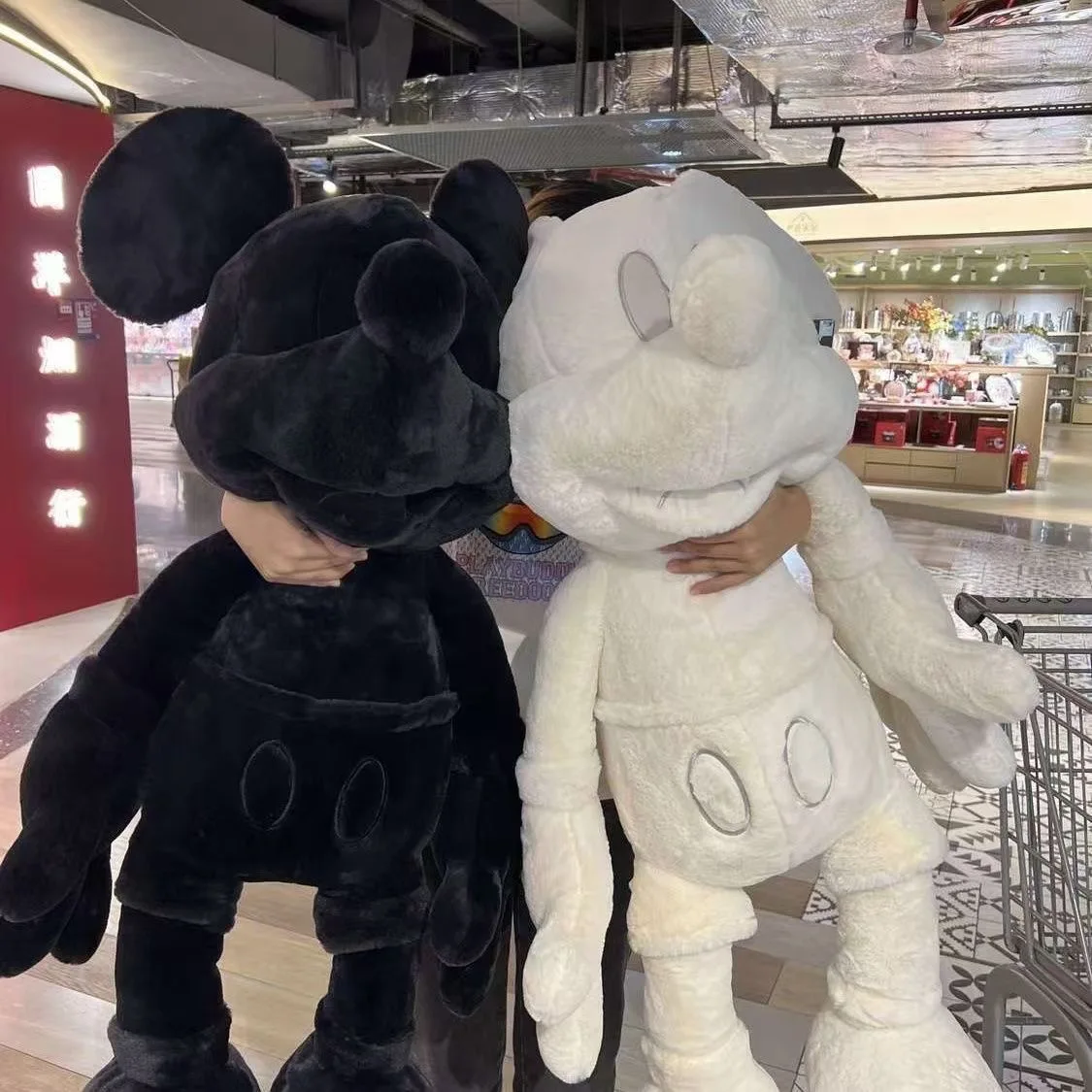 

Оригинальная универсальная плюшевая игрушка Disney с большим мультяшным Микки Маусом, 100 см