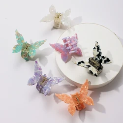 French Retro Butterfly Shape Hair Clips Korean Style Fashion Acetate Gradient Hairpin Girls Hair Claw Hair Accessories Headwear