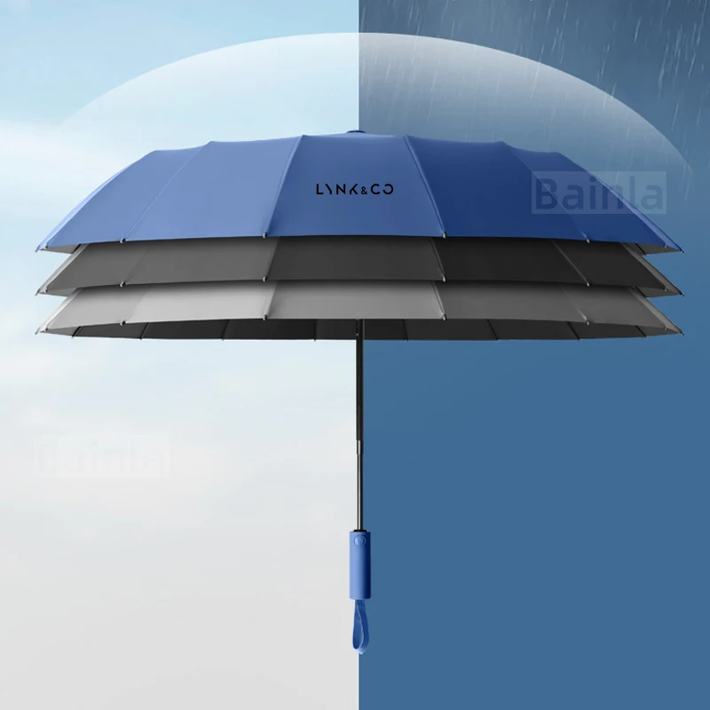 Customize Logo automatic folding car umbrella, Blocks UV rays, For LYNK&CO 01 02 03 03+ 05 06 07 08 09 01 PHEV car accessories