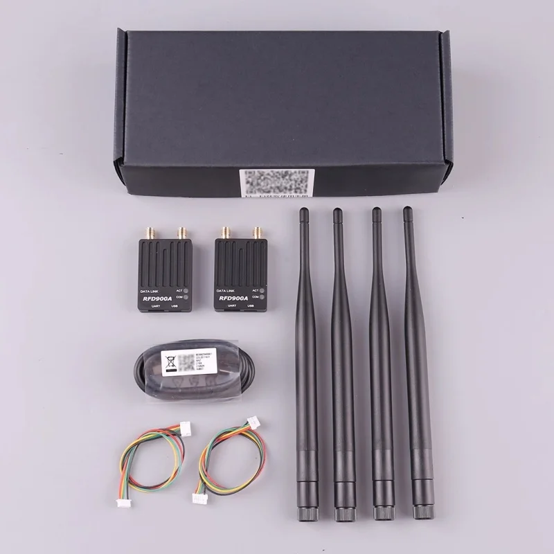 transmissiemodule RFD900A 915MHz 1W lange afstand telemetrie radio F drone/APM/PIX 250Kbps, dubbele antenne, USB/UART (vervangt RFD900X)