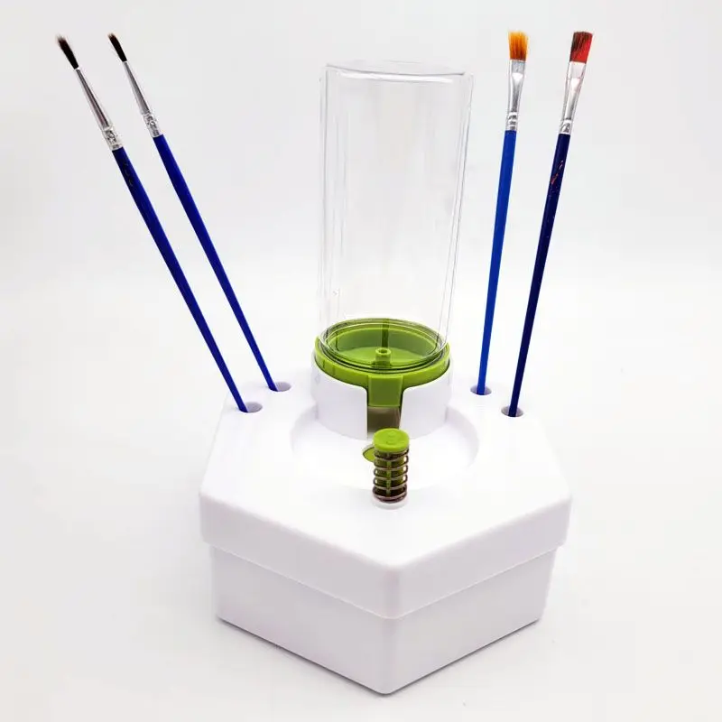 Painting Station Silicone Watercolor and Paint Brush, Water Cleaner Brush, Rinser for Children