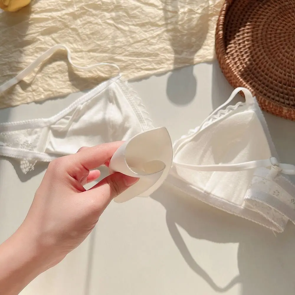 Sujetador con escote en V profundo sin aros para mujer, ropa interior antiflacidez a prueba de golpes, lencería fina, sujetador de realce de encaje, regalos