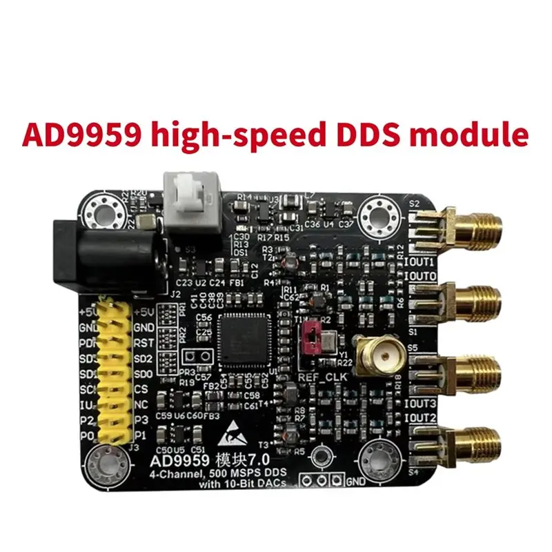X12A-High-Speed DDS Module, AD9959 Opensourcesdrlab Module, Four Channels, 200M With 4 RF Transformers, Signal Generator