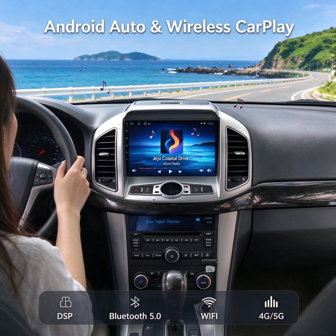8'' Android 14 For Chevrolet Captiva 2014-2018 Touch Screen Navigation CarPlay Car Radio DSP BT 5.0 Multimedia Player 5G Audio