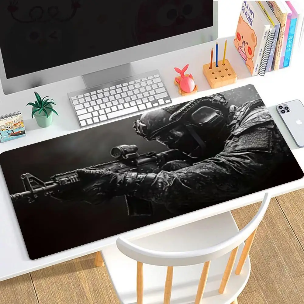 Dark Style Combat Trooper Table Mat Mousepad Large Size For Office Desktop Bedroom   Laptop Keyboard pad